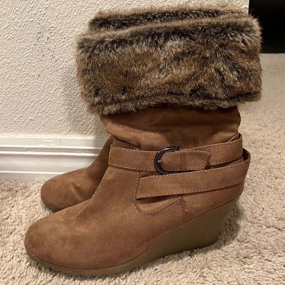 ANA wedges boots 👢
